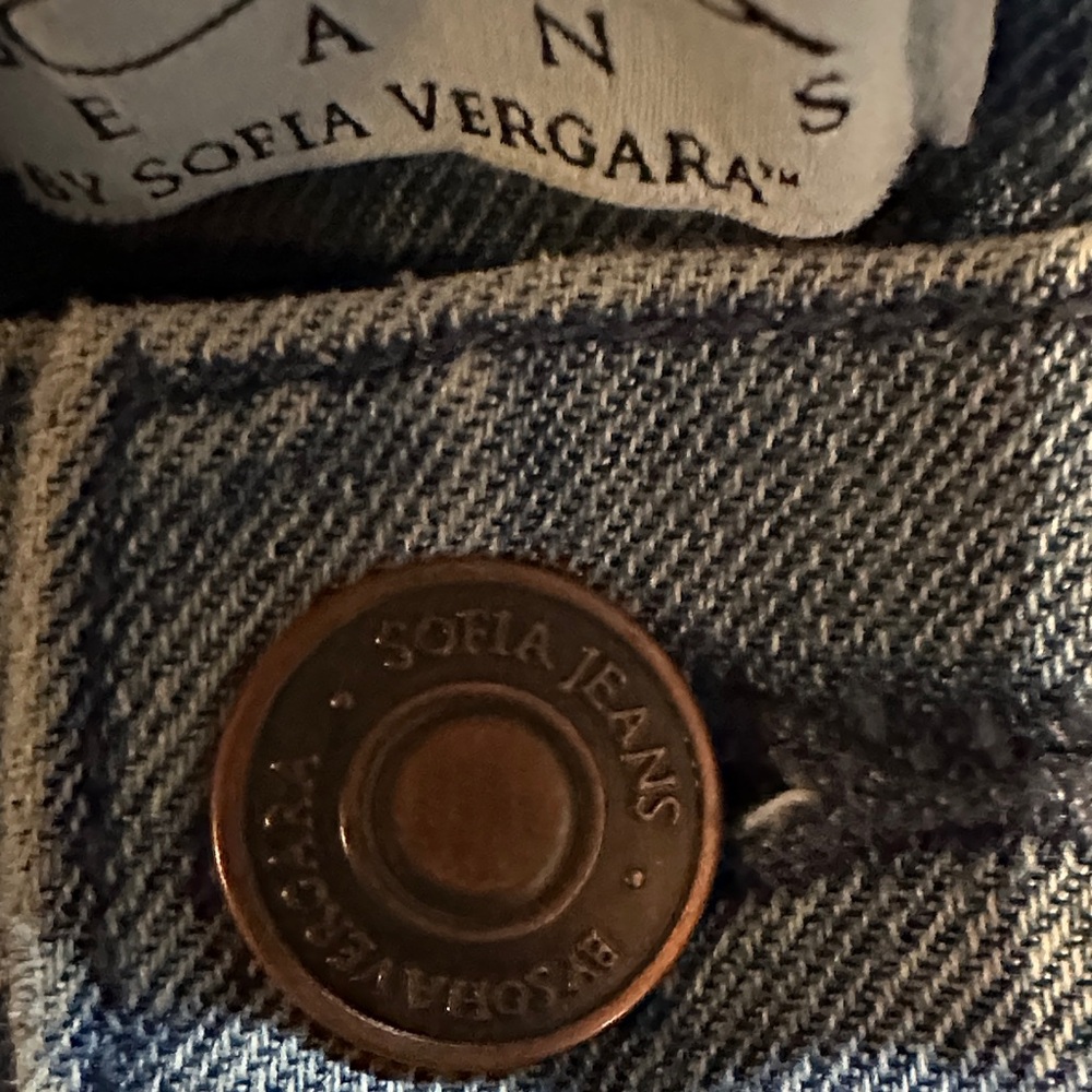 Sofia By Sofia Vergara Light Blue Cargo Jeans - image 3